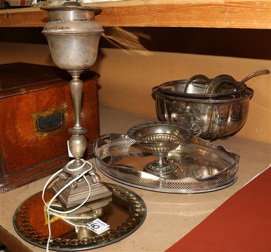 Qty of mixed silver plate